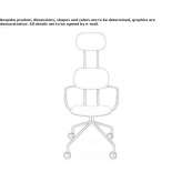 Plywood office chair on trestles, on wheels Neumark