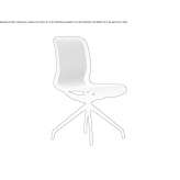 Swivel mesh office chair on trestles Joseni