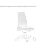 Height-adjustable fabric office chair on wheels Skoghall