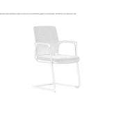 Fabric office chair with supports and armrests Skoghall