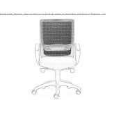 Swivel office chair with mesh and armrests Itarana