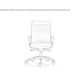 Swivel office chair with armrests Germoe