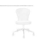 Height-adjustable swivel office chair with 5-arm base Bannio