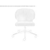 Upholstered office chair with height adjustment and wheels Sobreira