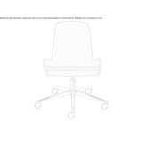 Fabric swivel office chair with 5-arm base Torrens