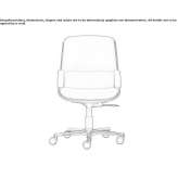 Swivel office chair on wheels Guanambi