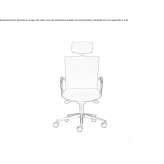 Swivel office chair with fixed metal armrests Prignano