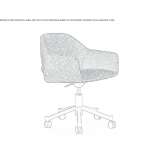 Chair with a five-star base and armrests Chinteni