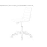 Office chair on wheels with a base with 5 arms Chocaman