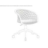 Swivel office chair on wheels with a base with 5 arms Llanwern
