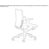 Leather office chair on wheels with armrests and a base with 5 arms Patzite