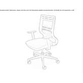 Office chair on wheels with armrests Serris
