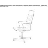 Mesh office chair with armrests and 4-Spoke base Zagornik