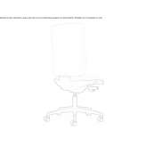 Swivel office chair on wheels with a base with 5 arms Narangba