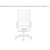 Height adjustable fabric swivel office chair with 5-arm base Bocar