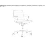 Fabric office chair with armrests and 5-arm base Siligo