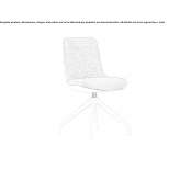 Office chair on trestles with Baydur® backrest cover Fleurie