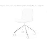 Fabric office chair on wheels with 4-arm base Tarkio