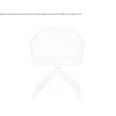 Upholstered office chair on trestles with armrests Edremit