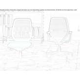 Mesh office chair with height adjustment and armrests Monreal