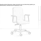 Swivel task chair with 5-star base and wheels Hronov