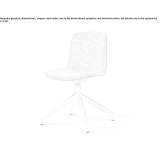 Fabric office chair with 4-arm base Tarkio