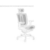 Mesh office chair with 5-star base Senocak