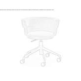 Fabric chair on wheels Faicchio