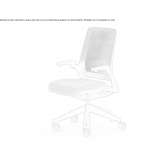 Office chair with mesh upholstery on wheels and a base with 5 arms Gerga