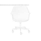 Fabric swivel office chair with 5-arm base Boekel