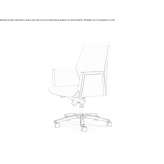 Swivel leather office chair Lallio