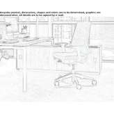 Office chair on wheels with a base with 5 arms Prenzlau