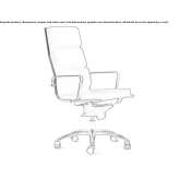 Upholstered office chair with height adjustment Marsing