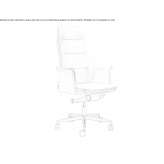 Leather executive chair with 5-star base Sasel
