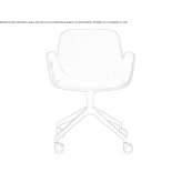 Fabric swivel office chair Gaggino