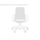 Office chair with armrests and a 5-star base Cergnago