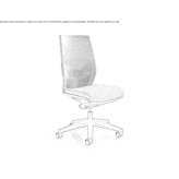 Fabric swivel office chair with 5-arm base Oostdorp