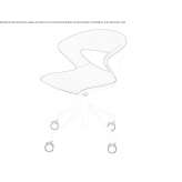 Height adjustable office chair with wheels Itaborai