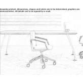 Office chair on wheels with a base with 5 arms Pinjarra