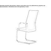 Stackable conference/meeting chair with cantilever base Sukow