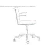 Office chair with armrests and a 5-star base Amaroo