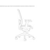 Swivel office chair with a 5-star base Slemien