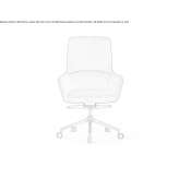 Executive chair upholstered with fabric Troyes