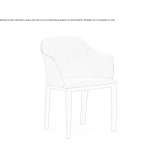 Upholstered office chair with armrests Edremit