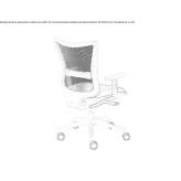 Swivel office chair with armrests and 5-star base Floresti