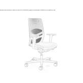Fabric office chair with armrests Oostdorp