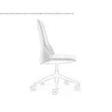 Swivel fabric office chair on wheels with 5-arm base Garliciu