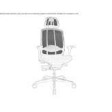 Swivel mesh office chair with height adjustment Marga