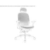 Swivel fabric office chair on wheels Marga
