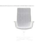 Fabric swivel office chair with 4-arm base Boekel